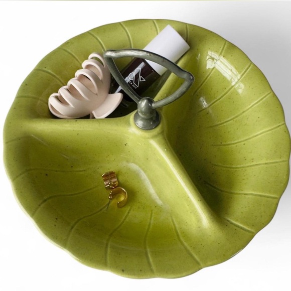 Vintage 1960s Lane & Co. California Pottery Divided Dish - Picture 5 of 5